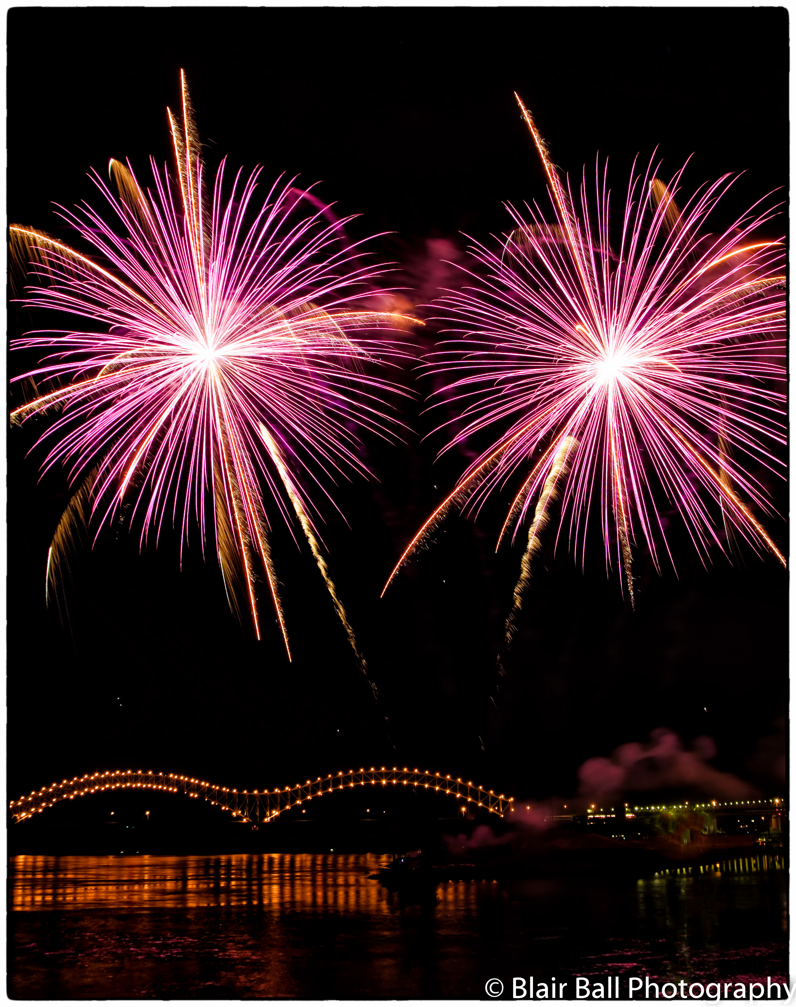 Memphis fireworks photograph