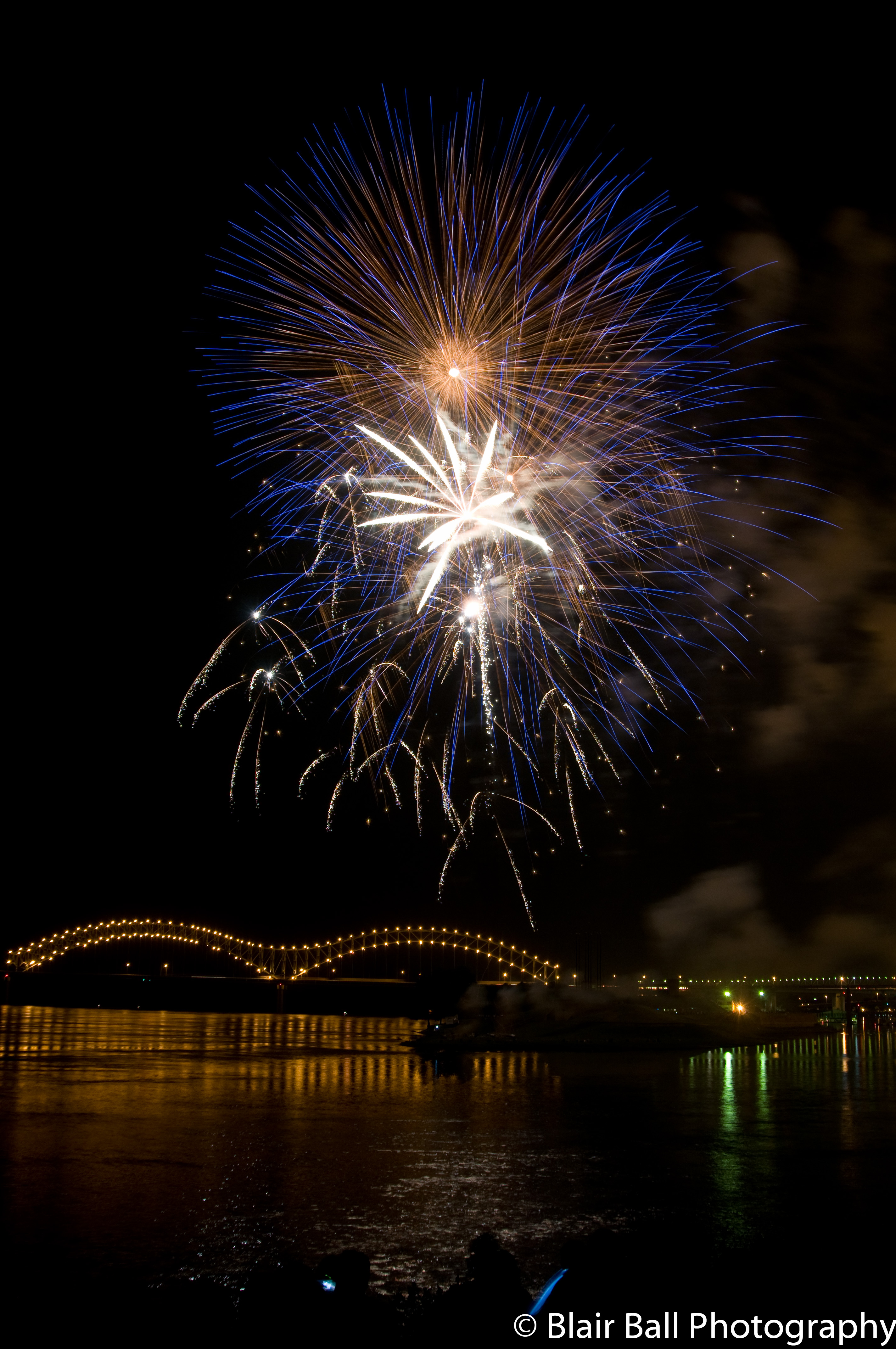Memphis fourth of July Fireworks Photograh