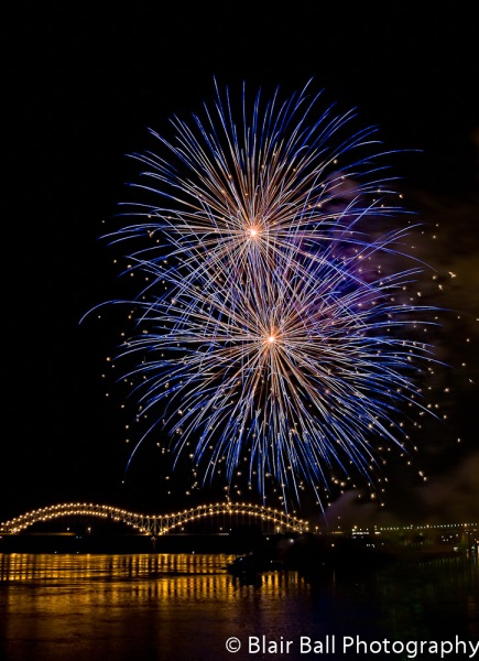 Memphis Photograph of Fireworks 